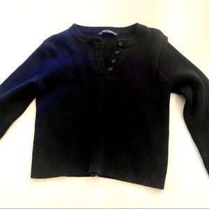 Brandy Melville stitched black long sleeve